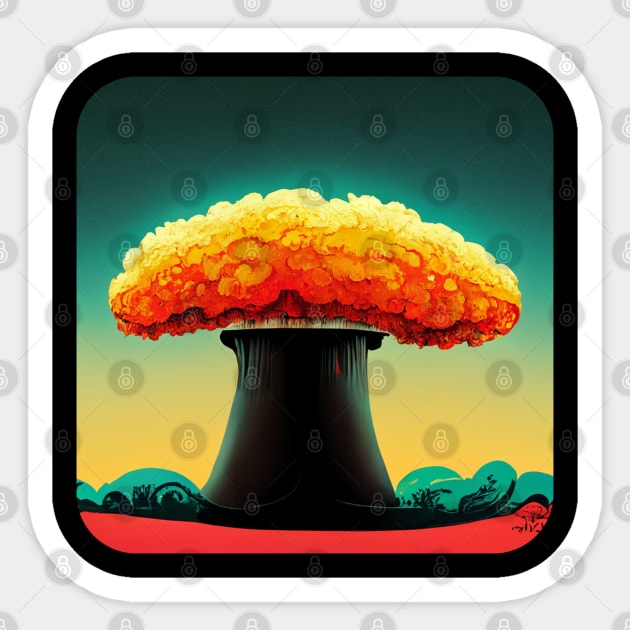 Nuclear blast Sticker by Pikantz